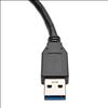 Tripp Lite U324-06N-BK USB cable 5.91" (0.15 m) USB 3.2 Gen 1 (3.1 Gen 1) USB A Black, Metallic3