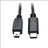 Tripp Lite U040-006-MINI USB cable 72" (1.83 m) USB 2.0 Mini-USB B USB C Black1