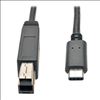 Tripp Lite U422-003-G2 USB cable 35.4" (0.9 m) USB 3.2 Gen 2 (3.1 Gen 2) USB C USB B Black1