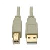 Tripp Lite U022-015-BE USB cable 181.1" (4.6 m) USB 2.0 USB A USB B Beige1