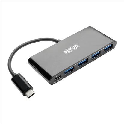 Tripp Lite U460-004-4AB-C interface hub USB 3.2 Gen 2 (3.1 Gen 2) Type-C 5000 Mbit/s Black1