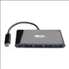 Tripp Lite U460-004-4AB-C interface hub USB 3.2 Gen 2 (3.1 Gen 2) Type-C 5000 Mbit/s Black3