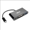 Tripp Lite U444-06N-DUB-C interface hub USB 3.2 Gen 1 (3.1 Gen 1) Type-C 5000 Mbit/s Black1