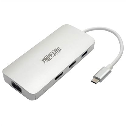 Tripp Lite U442-DOCK12-S interface hub USB 3.2 Gen 2 (3.1 Gen 2) Type-C 5000 Mbit/s Silver1