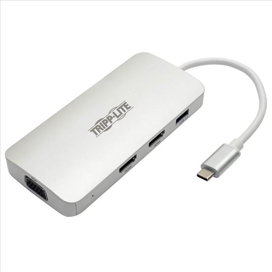 Picture of Tripp Lite U442-DOCK12-S laptop dock/port replicator USB 3.2 Gen 2 (3.1 Gen 2) Type-C Silver