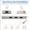 Picture of Tripp Lite U442-DOCK12-S laptop dock/port replicator USB 3.2 Gen 2 (3.1 Gen 2) Type-C Silver