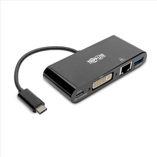 Tripp Lite U444-06N-DGUB-C interface hub USB 3.2 Gen 2 (3.1 Gen 2) Type-C 5000 Mbit/s Black1