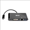 Tripp Lite U444-06N-DGUB-C interface hub USB 3.2 Gen 2 (3.1 Gen 2) Type-C 5000 Mbit/s Black6