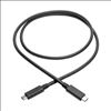 Picture of Tripp Lite U420-003-G2-5A USB cable 36" (0.914 m) USB 3.2 Gen 2 (3.1 Gen 2) USB C Black