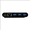 Picture of Tripp Lite U460-003-3AGB-C interface hub USB 3.2 Gen 2 (3.1 Gen 2) Type-C 5000 Mbit/s Black