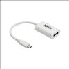 Tripp Lite U444-06N-DP4K6W video cable adapter 5.91" (0.15 m) USB Type-C DisplayPort White6