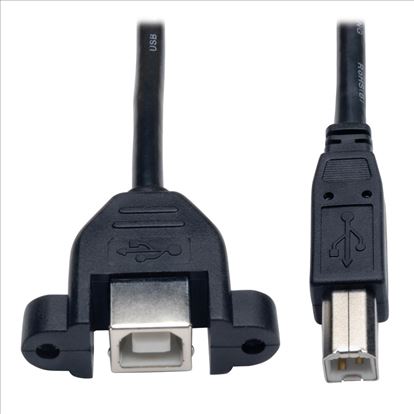 Tripp Lite U025-001-PM USB cable 11.8" (0.3 m) USB 2.0 USB B Black1