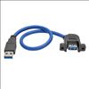 Tripp Lite U324-001-APM USB cable 11.8" (0.3 m) USB 3.2 Gen 1 (3.1 Gen 1) USB A Black, Blue1