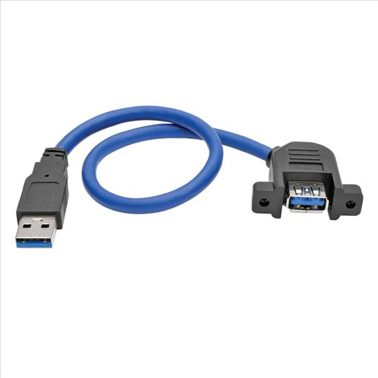 Tripp Lite U324-001-APM USB cable 11.8" (0.3 m) USB 3.2 Gen 1 (3.1 Gen 1) USB A Black, Blue1