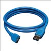 Tripp Lite U326-003 USB cable 35.8" (0.91 m) USB 3.2 Gen 1 (3.1 Gen 1) USB A Micro-USB B Blue1