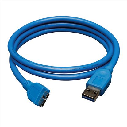 Tripp Lite U326-003 USB cable 35.8" (0.91 m) USB 3.2 Gen 1 (3.1 Gen 1) USB A Micro-USB B Blue1