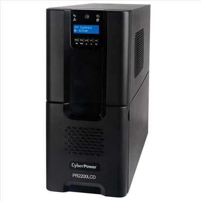 CyberPower PR2200LCD uninterruptible power supply (UPS) Line-Interactive 2.2 kVA 1980 W 10 AC outlet(s)1