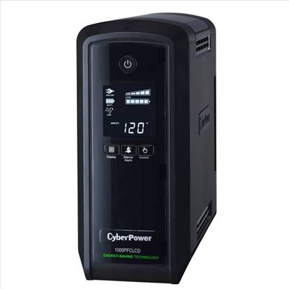 CyberPower CP1000PFCLCD uninterruptible power supply (UPS) Line-Interactive 1 kVA 600 W 10 AC outlet(s)1