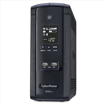 CyberPower BRG1000AVRLCD uninterruptible power supply (UPS) 1 kVA 600 W 10 AC outlet(s)1