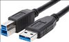 Targus 1m USB 3.0 USB cable 39.4" (1 m) USB 3.2 Gen 1 (3.1 Gen 1) USB A USB B Black3