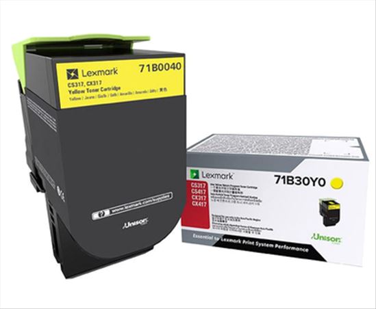 Lexmark 71B0040 toner cartridge 1 pc(s) Original Yellow1