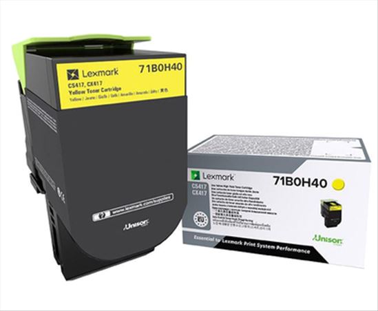 Lexmark 71B0H40 toner cartridge 1 pc(s) Original Yellow1