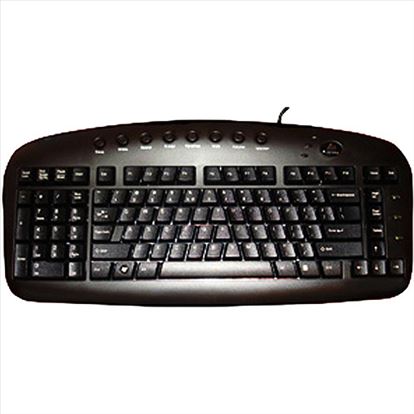 Ergoguys Left Handed Ergonomic keyboard USB QWERTY Black1