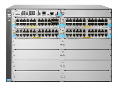 Hewlett Packard Enterprise 5412R 92GT PoE+ & 4-port SFP+ (No PSU) v3 zl2 Managed L3 Gigabit Ethernet (10/100/1000) Power over Ethernet (PoE) 7U Gray1