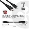 CLUB3D Mini HDMI™ to HDMI™ 2.0 4K60Hz Cable 1M / 3.28Ft3