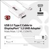 CLUB3D USB 3.1 Type C Cable to DisplayPort 1.2 UHD Adapter4