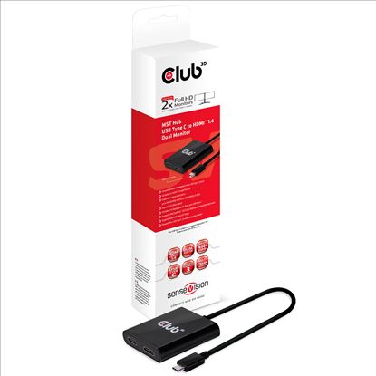 CLUB3D MST Hub USB 3.1 Gen1 Type C to HDMI™ 1.4 Dual Monitor1