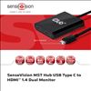 CLUB3D MST Hub USB 3.1 Gen1 Type C to HDMI™ 1.4 Dual Monitor2