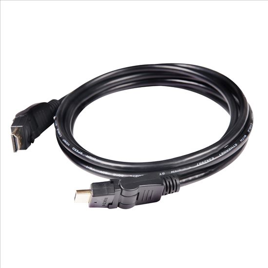 CLUB3D HDMI 2.0 4K60Hz UHD 360 Degree Rotary cable 2m/6.74ft1