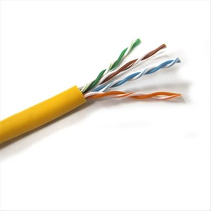 Weltron 1000ft Cat5e 350MHz UTP networking cable Yellow 12000" (304.8 m) U/UTP (UTP)1