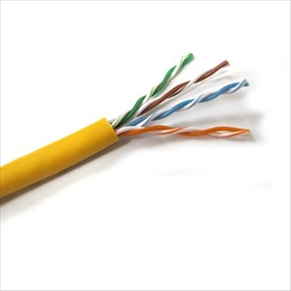 Weltron 1000ft Cat5e 350MHz UTP networking cable Yellow 12000" (304.8 m) U/UTP (UTP)1