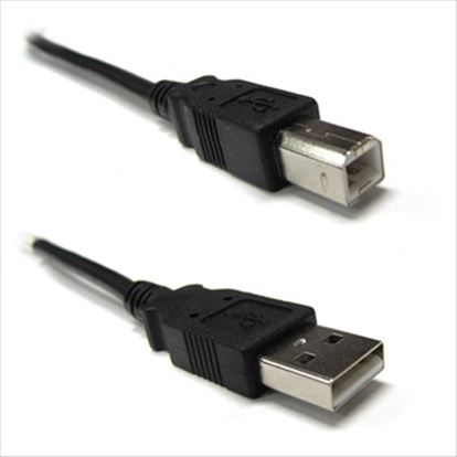 Weltron 6ft USB cable 72" (1.83 m) USB 2.0 USB A USB B Black1
