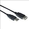 Weltron 90-USB-AAEX-01 USB cable 12.2" (0.31 m) USB 2.0 USB A Black1