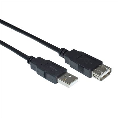 Weltron 90-USB-AAEX-01 USB cable 12.2" (0.31 m) USB 2.0 USB A Black1