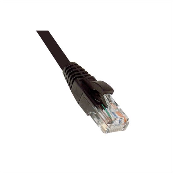 Weltron 1FT, Cat6, Rj-45/Rj45, Male/Male, Snagless Patch Cable networking cable Black 12" (0.305 m) U/UTP (UTP)1