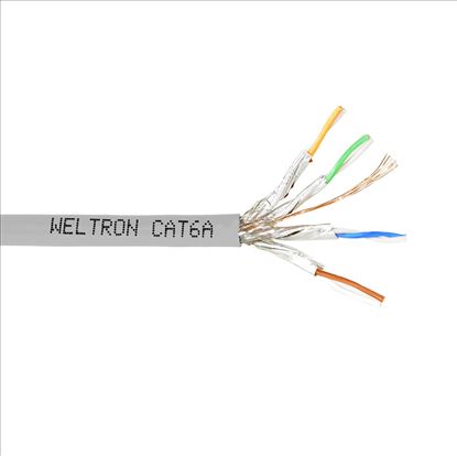 Weltron T2404L6A-PASH-AH networking cable Gray 12000" (304.8 m) Cat6a F/UTP (FTP)1