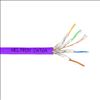 Picture of Weltron T2404L6A-PASH-PL networking cable Purple 12000" (304.8 m) Cat6a F/UTP (FTP)