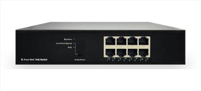 Weltron 94-0508PF network switch Unmanaged Gigabit Ethernet (10/100/1000) Power over Ethernet (PoE) Black1