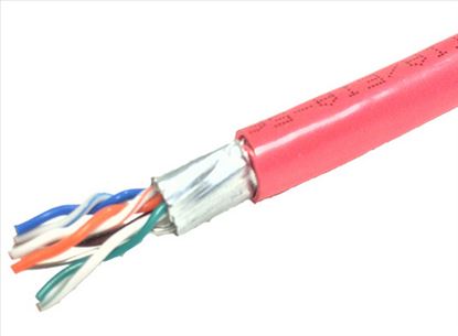 Weltron 1000 ft. CAT5e Solid CMP networking cable Red 12000" (304.8 m) U/FTP (STP)1