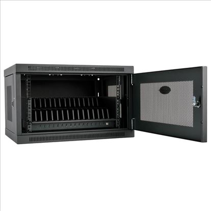 Tripp Lite CS16USB portable device management cart/cabinet Portable device management cabinet Black1