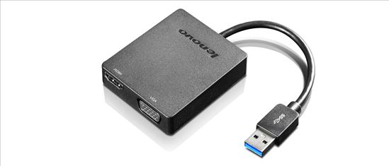 Lenovo Universal USB 3.0 to VGA/HDMI USB Type-A Black1