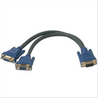 C2G Ultima HD15M to Dual HD15F SXGA Monitor Y-Cable 1ft VGA cable 11.8" (0.3 m) VGA (D-Sub)1