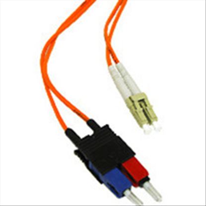 C2G 9m LC/SC Duplex 62.5/125 Multimode Fiber Patch Cable with Clips - Orange fiber optic cable 354.3" (9 m)1