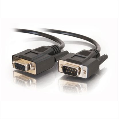 C2G 3ft DB9 M/F Extension Cable - Black serial cable 11.8" (0.3 m)1