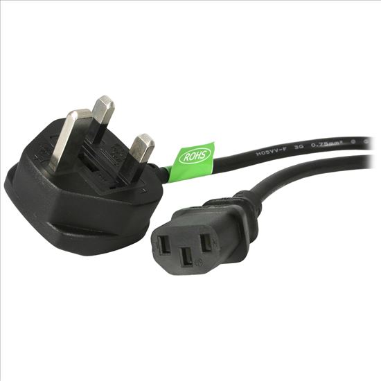 StarTech.com PXT101UK power cable Black 70.9" (1.8 m) BS 1363 C13 coupler1