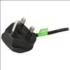 StarTech.com PXT101UK power cable Black 70.9" (1.8 m) BS 1363 C13 coupler2